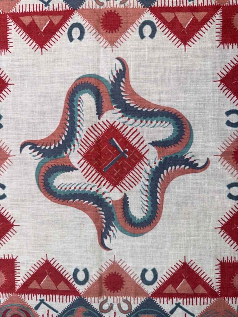 Southwest Aztec Animal Totem Bandana Scarf - Picture 4 of 7